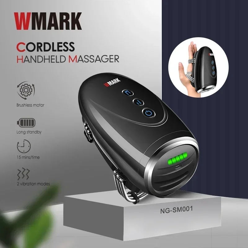 WMARK Barber Massager NG-SM001 Cordless Handheld USB Charging Vibration Neck/Legs/Hands/face 2600mAh