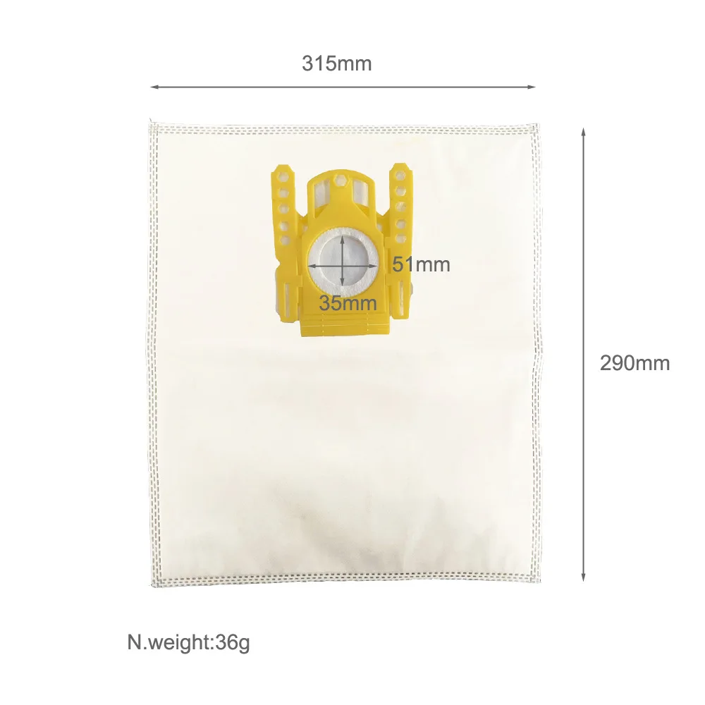 Karcher Fleece Filter Bags for Vacuum Cleaner, Dust Bag, Washable Cloth, VC6100, VC6200, VC6300, 6.904-329.0