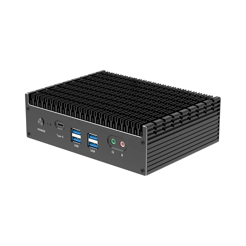 BEBEPC Mini PC da gioco con supporto Inter Core i5-1335U 2xDDR4 2xM.2 NVME WiFi Computer desktop con 2xGbE RJ45 2xHDMI2.0 6xUSB