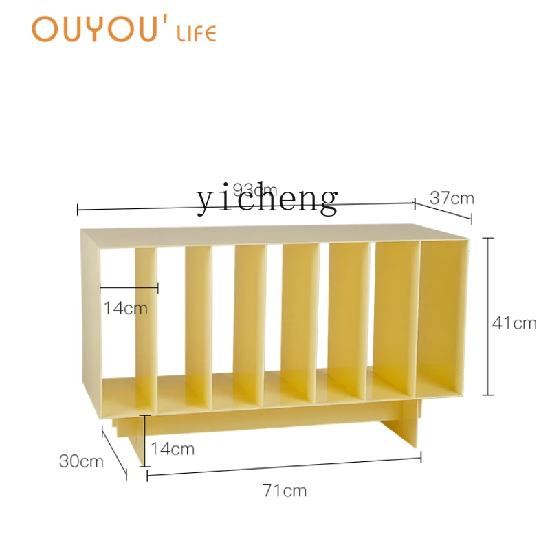 

ZK Nordic Acrylic Bookcase Small Apartment Internet Celebrity Storage Bookshelf Simple Multi-Layer Storage Rack