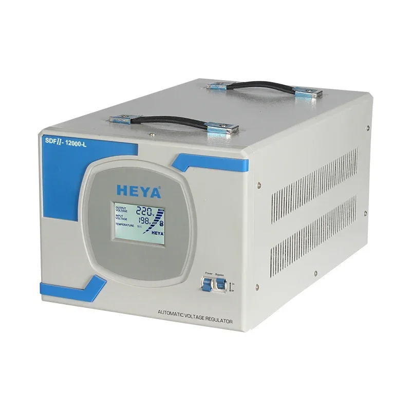 10KW 12KVA Voltage Regulator Copper Coil 220V LCD Display Single Phase AC Automatic Voltage Regulators Stabilizers AVR