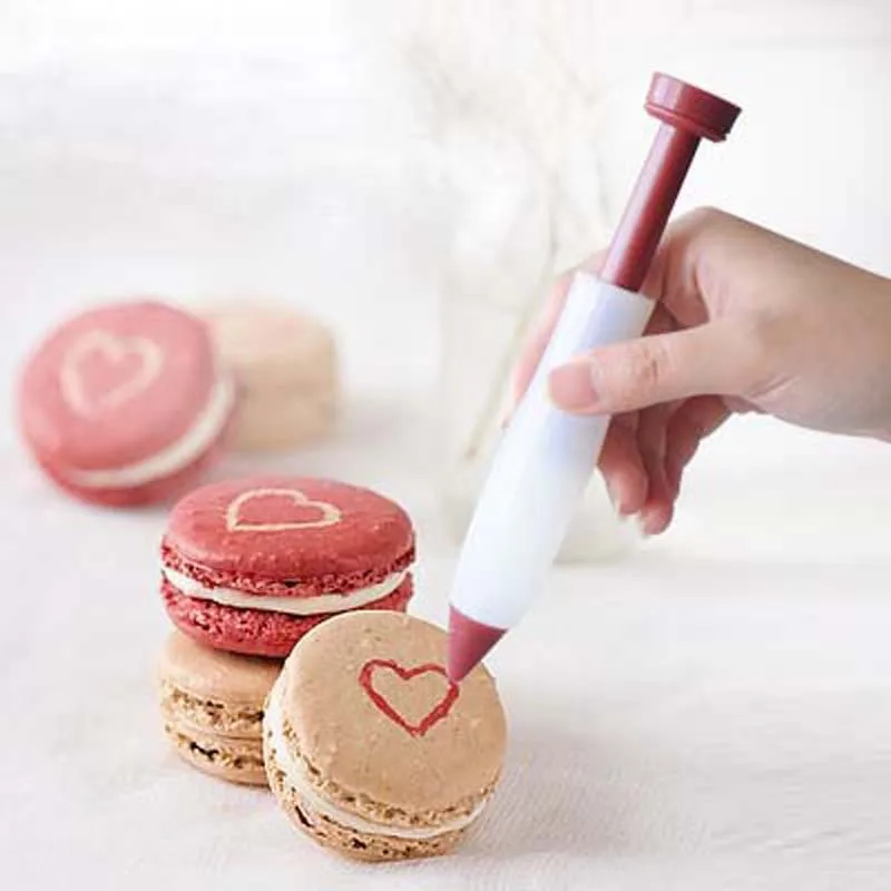 Silicone Cake Decorating Pen DIY Cream Pastry Squeezed Guns Chocolate Jam Syringe Cookie Painting Writing Baking Accessories