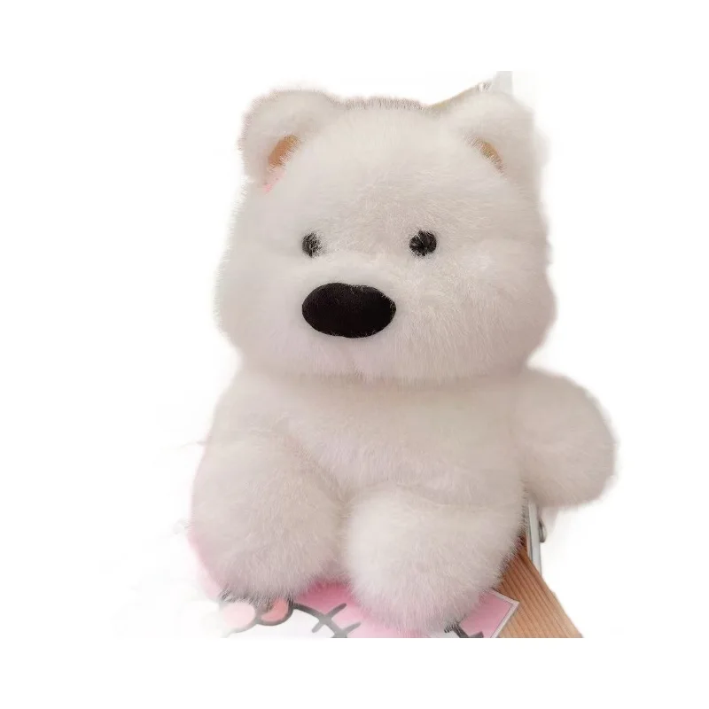 ウエストハイランドホワイトテリア漫画リトルベア人形ぬいぐるみバックパック軽量通勤多用途女の子通勤バックパック