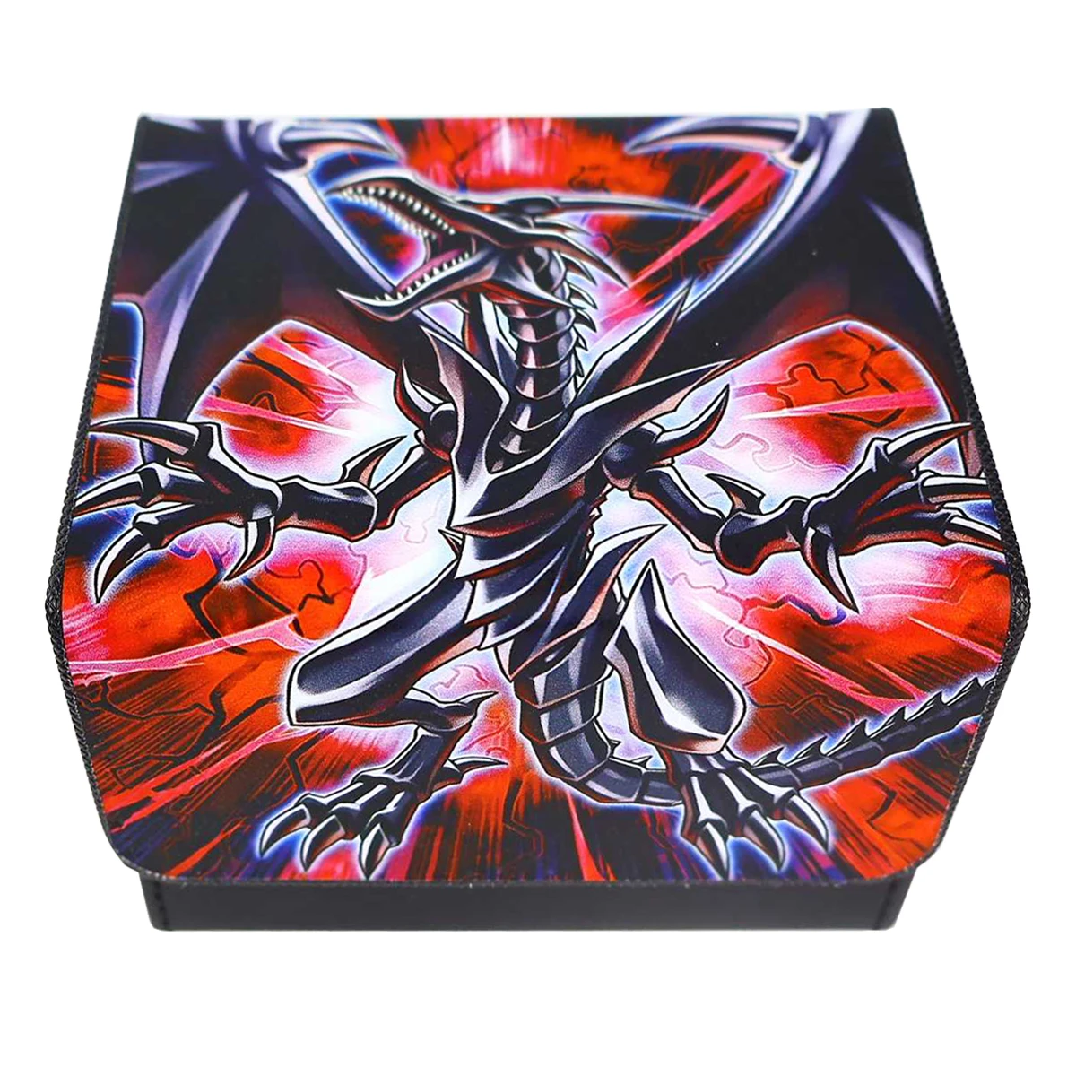 Diy Yu-Gi-Oh! Red-Eyes Black Dragon Card Storage Box Ygo Red-Eyes Black Dragon Leather Collection Card Protection Box Gift