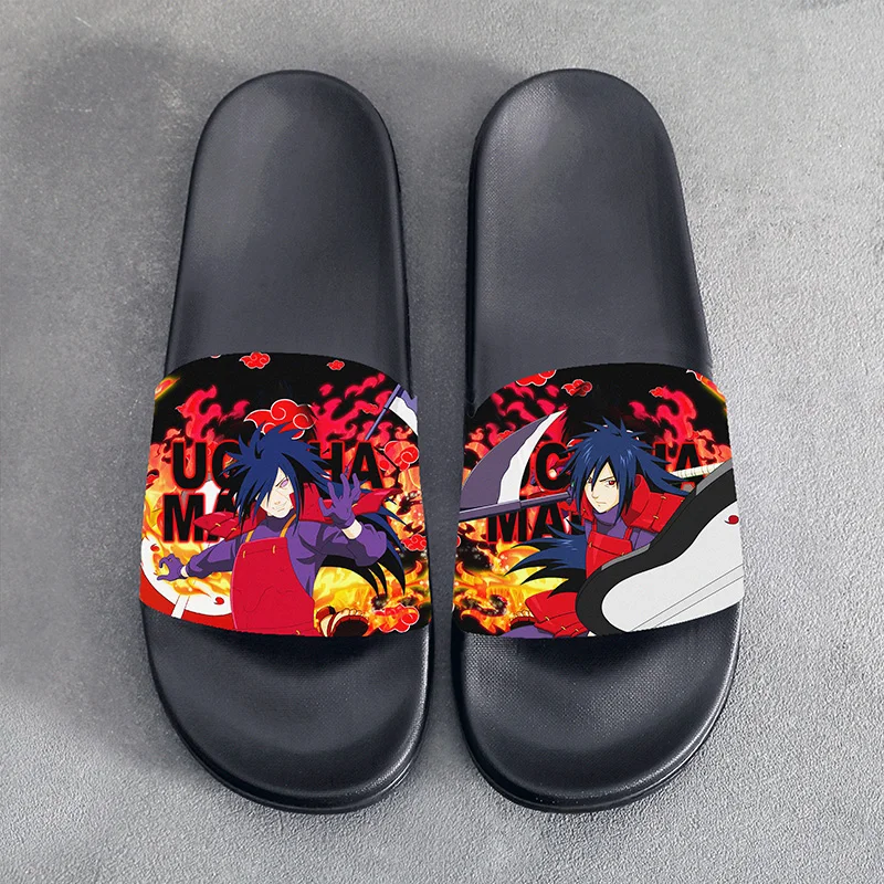 

Summer Sandals Slippers Anime NARUTO Uchiha Madara Cosplay Slippers Cartoon Shoes For Men Women Unisex Halloween Gift