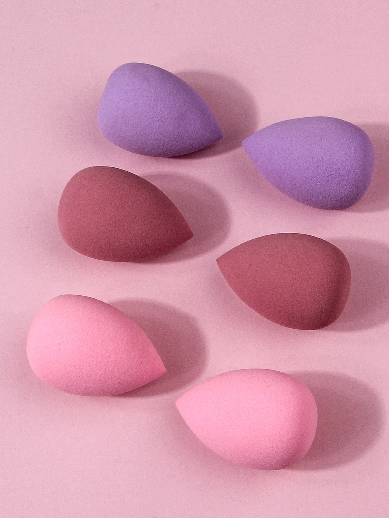 6PCS Best-selling large-sized makeup sponge egg set, Q, elastic, delicate and multi-functional facial makeup tool for beginners