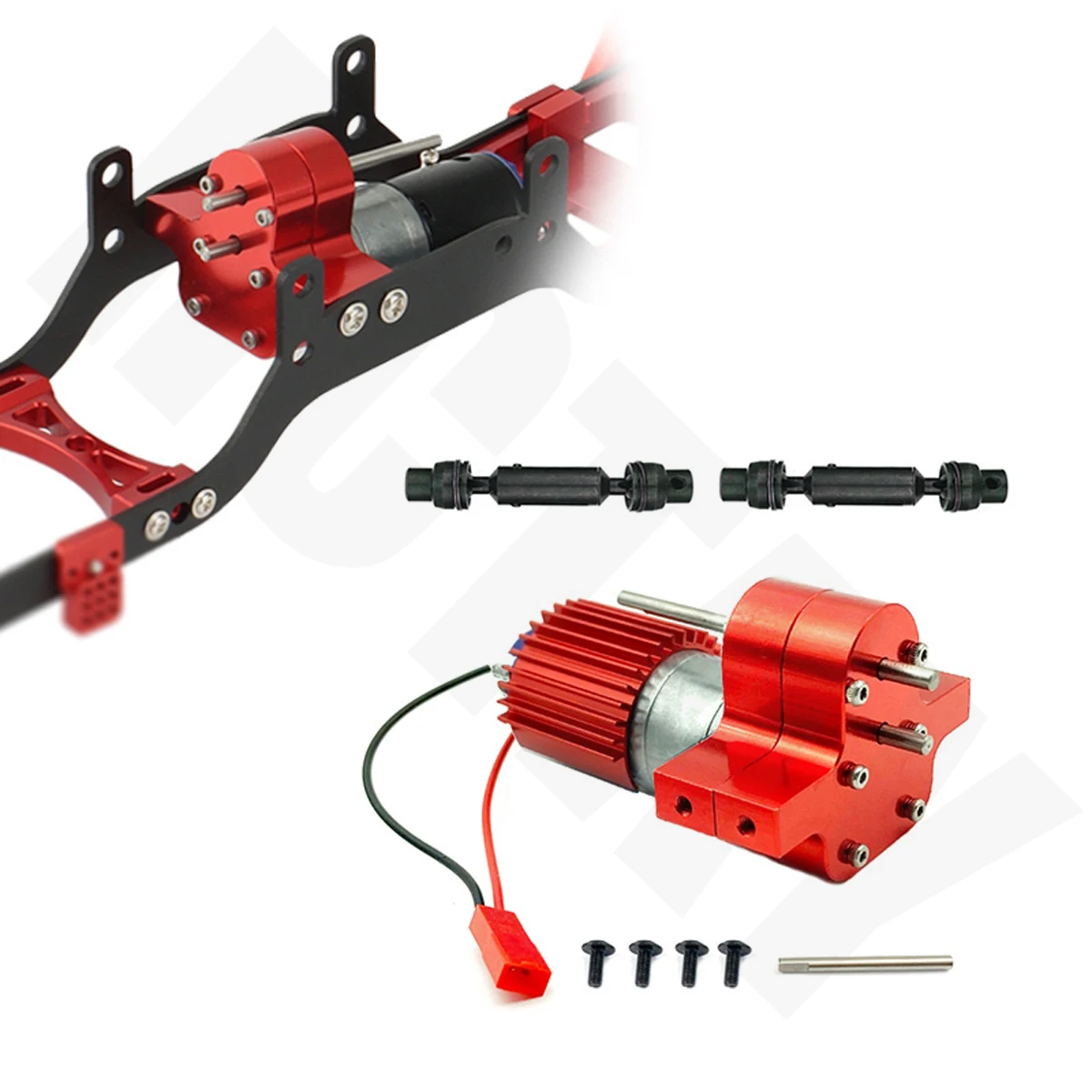 Motore della spazzola del cambio 370 di trasferimento del metallo con l'albero di trasmissione per gli accessori di aggiornamento dell'automobile di WPL RC C14 C24 B24 B36 MN D90 MN99S RC