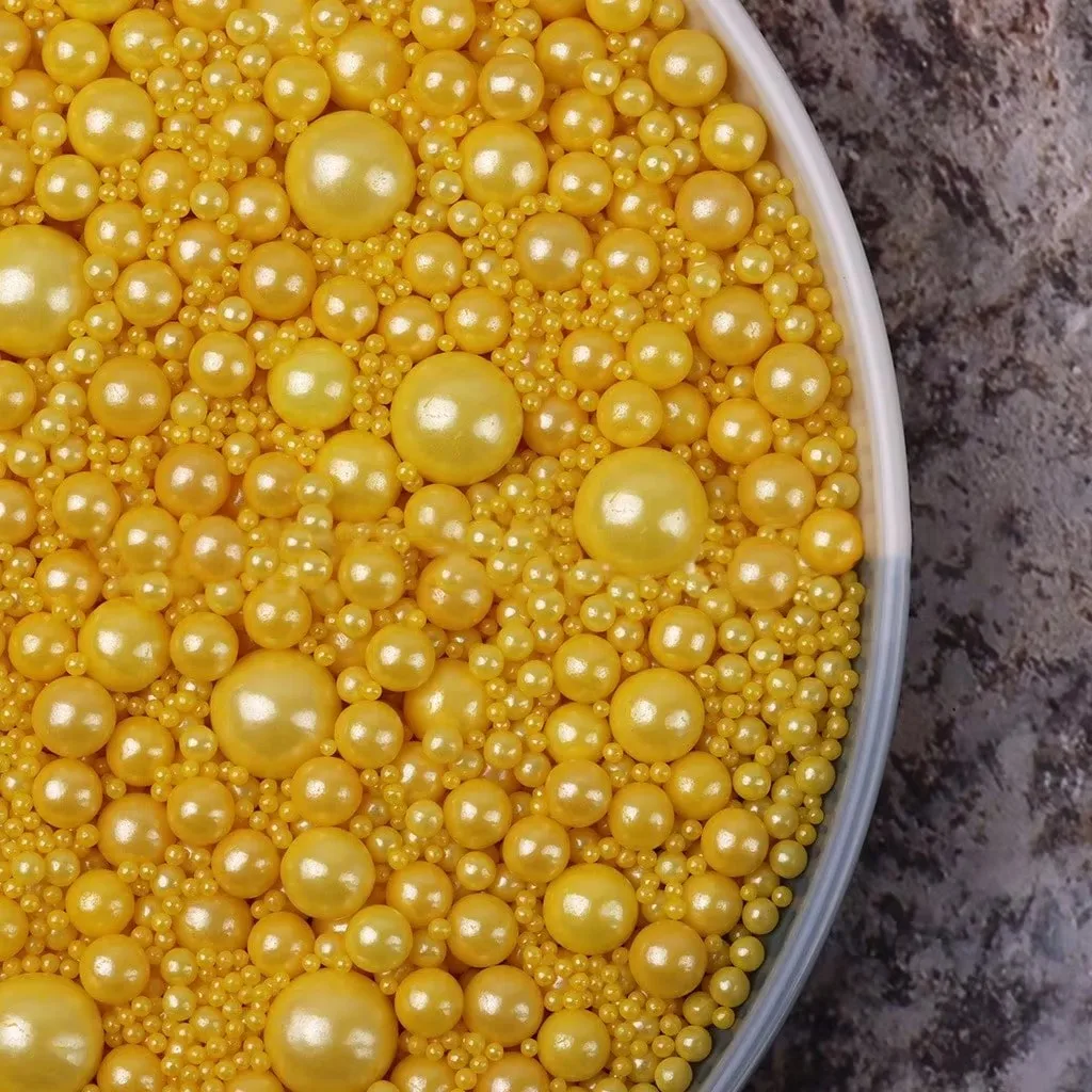 150 g/85 g mehrfarbige Perlen-Kugel-Kuchenaufsatz, Dekor, Geburtstag, Hochzeit, Party, Kuchenaufsatz, Zubehör, nur zur Dekoration, nicht essbar – Detail 2