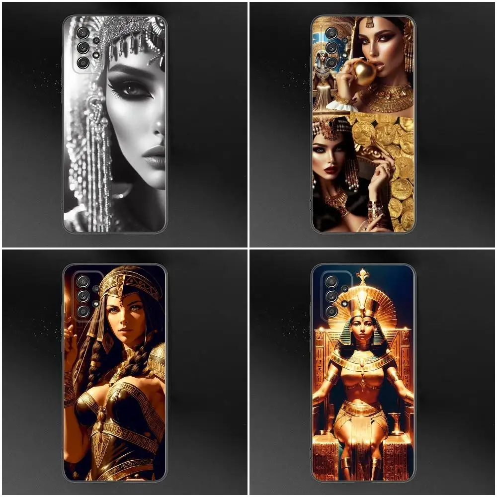 

Cleopatra Phone Case For Samsung Galaxy S25,S24,S21,S22,S23,S30,Ultra,S20,Plus,Fe,Lite,Note,10,9,5G Black Cover