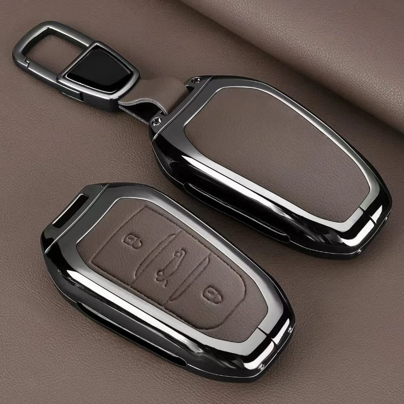

Premium Zinc Alloy Key Cover Case for Peugeot 408 / 408X / 508L / 4008 / 5008 / 2008 (2024) - Protective Key Fob Shell