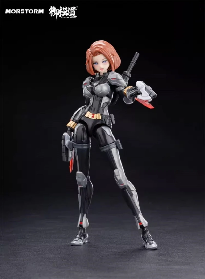 【In Stock】E-Model Morstorm Black Spider Woman Widow Action Model Collectible Figure Toys