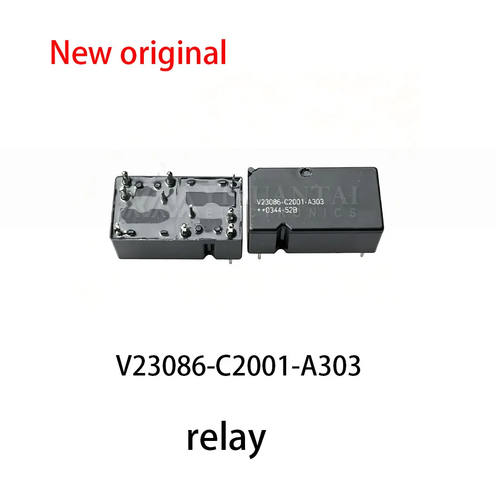 (1pcs~5pcs) 100% New relay V23086-C2001-A303 Automotive computer board relay 10 pin 2 open 2 close 12VDC