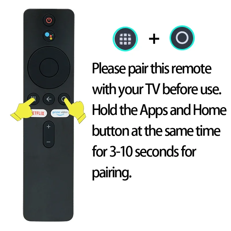 Voice Remote Control Compatible with Xiaomi-Mi-TV Stick Box S/4S/4K for XMRM-006 XMRM-006W MDZ-22-AB, MDZ-24-AA Smart TV