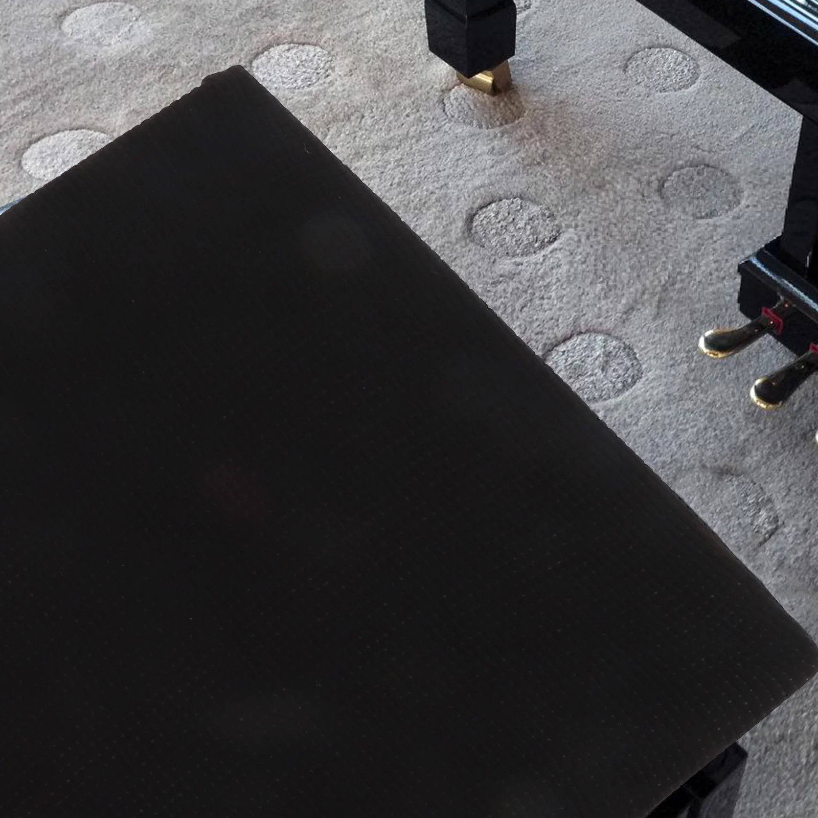 

Patio Bench Cushions Outdoor Stool 120x35x20cm Black Polyester Protector Long Seating Dustproof Dining Bench Cover Piano