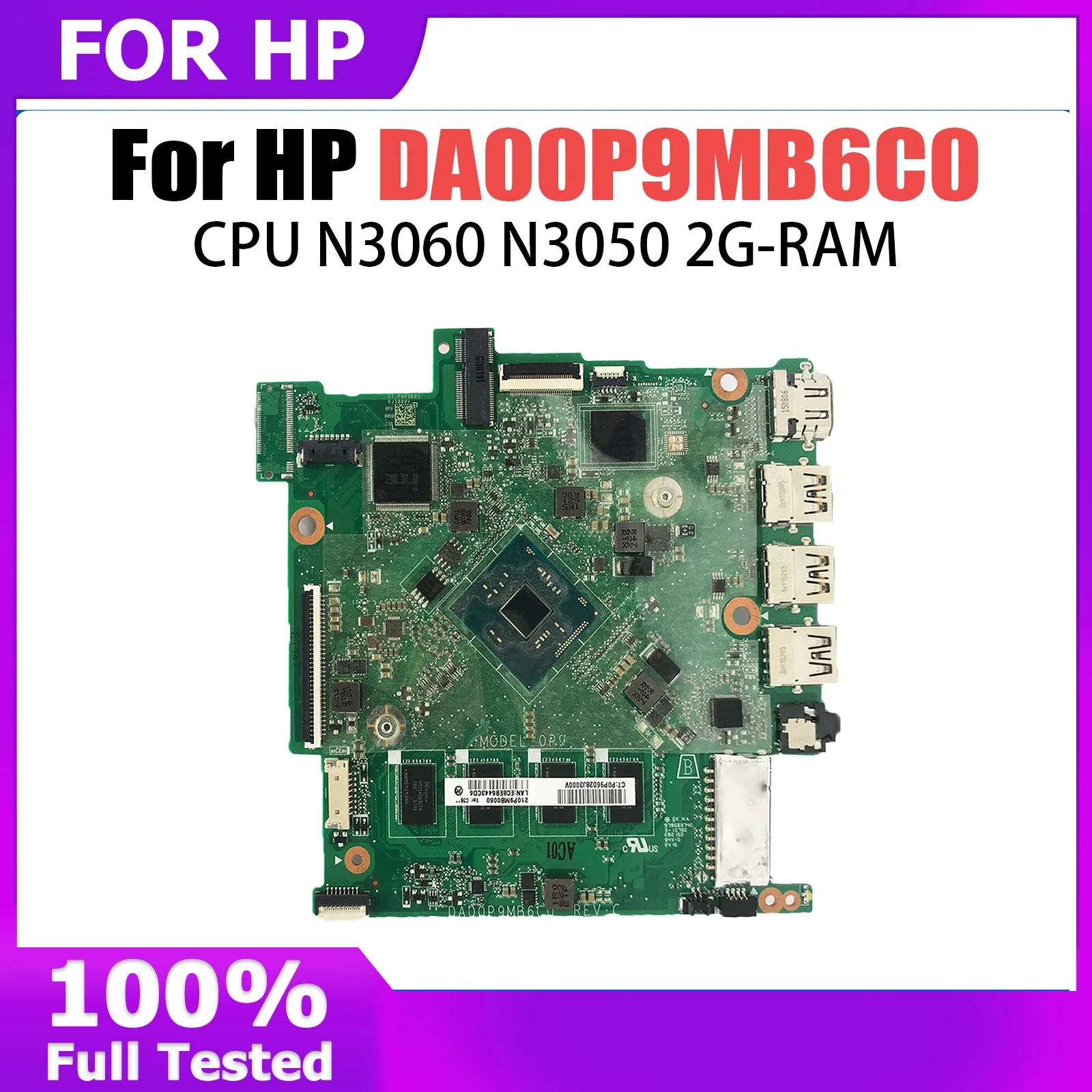 

Материнская плата для ноутбука HP Chromebook 11A G8 EE DA00GEMB8K0 с A4-9120 4G RAM 32G-SSD GM, материнская плата, 100% протестировано, ОК