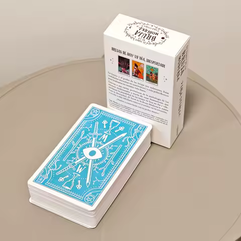 Modern Witch Tarot Deck in Spanish Language 78 Pcs Tarot Cards Combine with Diverse Bodies, Up-to-the-minute Fashion 10.3*6cm