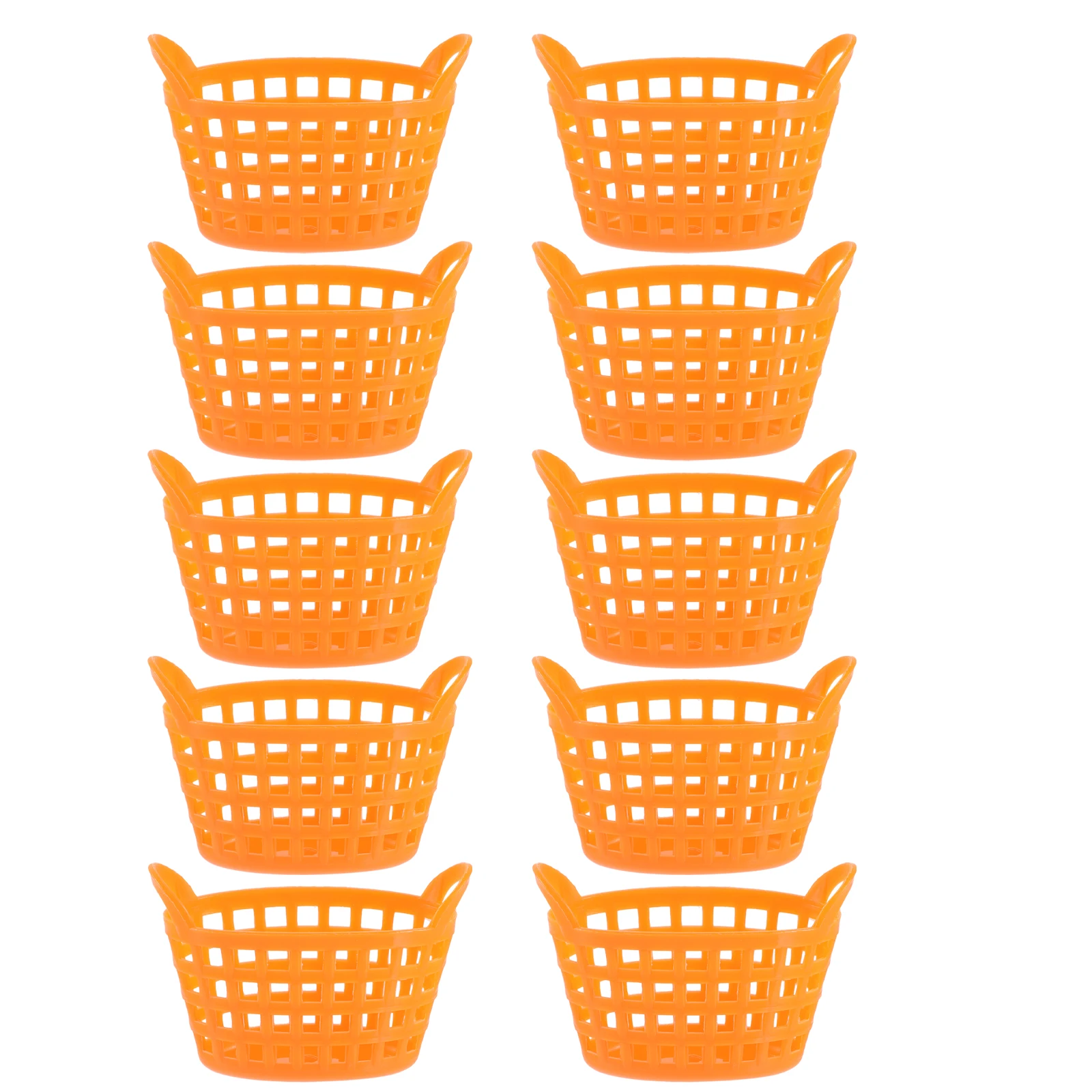 

10 Pcs Playing Shopping Basket Mini Model Toy Household Plastic Small