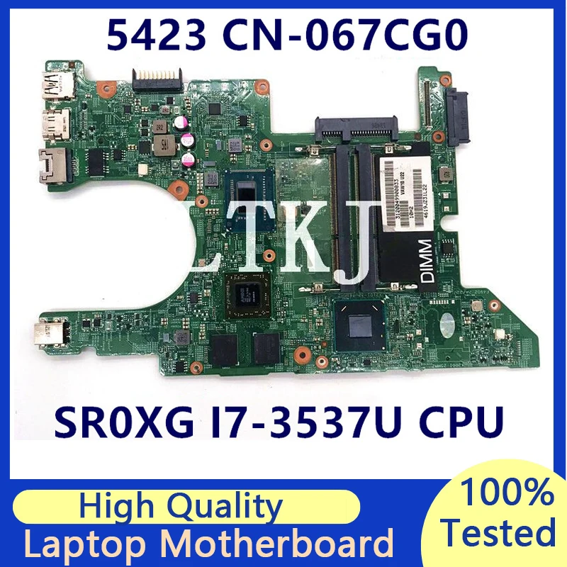 

CN-067CG0 067CG0 67CG0 For Dell Inspiron 5423 Laptop Motherboard With SR0N8 I5-3317U CPU 11289-1 216-0833010 100% Full Tested OK