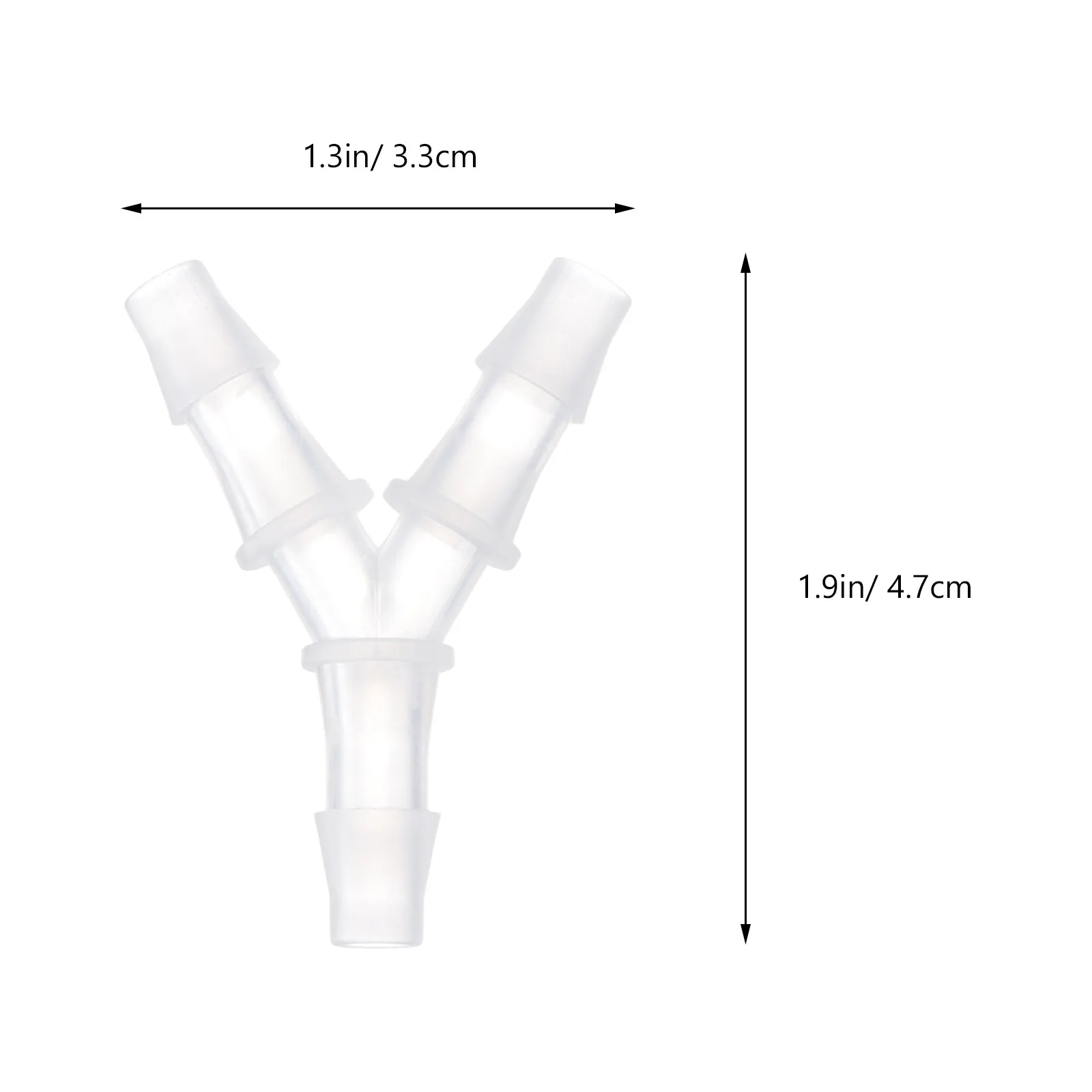 10Pcs Plastic 3 Way Hose Connectors Sturdy Y Shape Joint Adapters for Tube Repair Extension Laboratory Food Beverage Garden