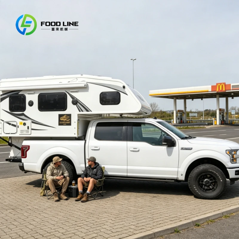 Customized Overland One-Piece Hard Roof Pickup Camping Tent, Integrated Hard Shell Camper with Multi Windows