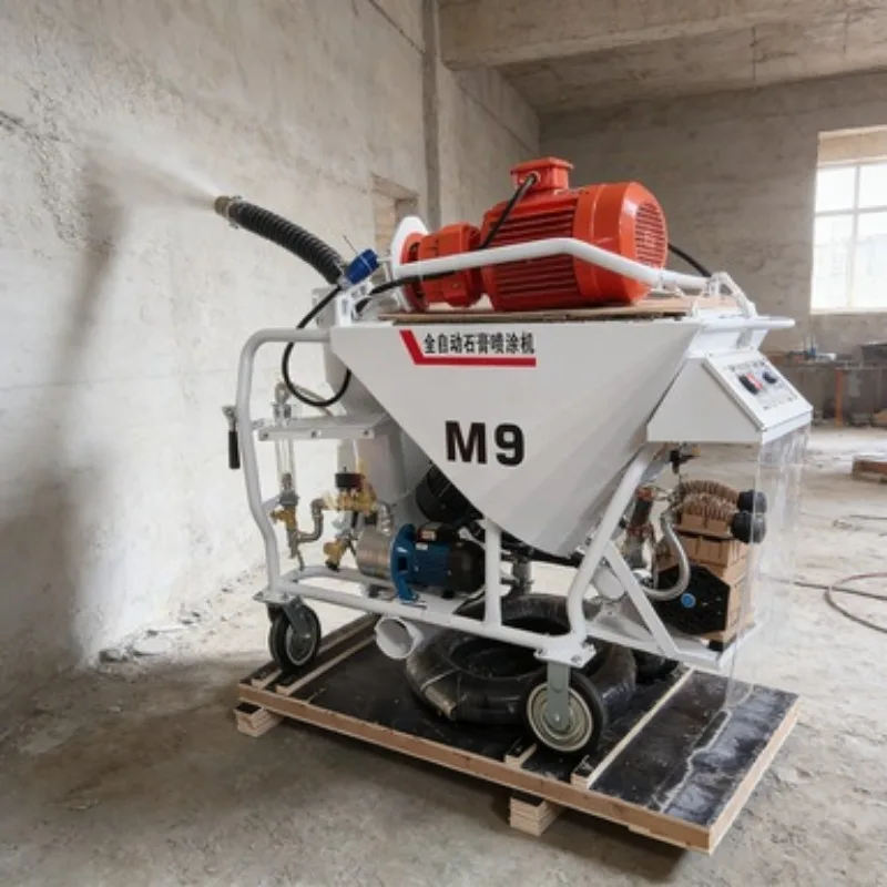 

Cement Plastering Machine Mortar Sprayer Wall Render Spray Equipment Electric High Pressure Automatic