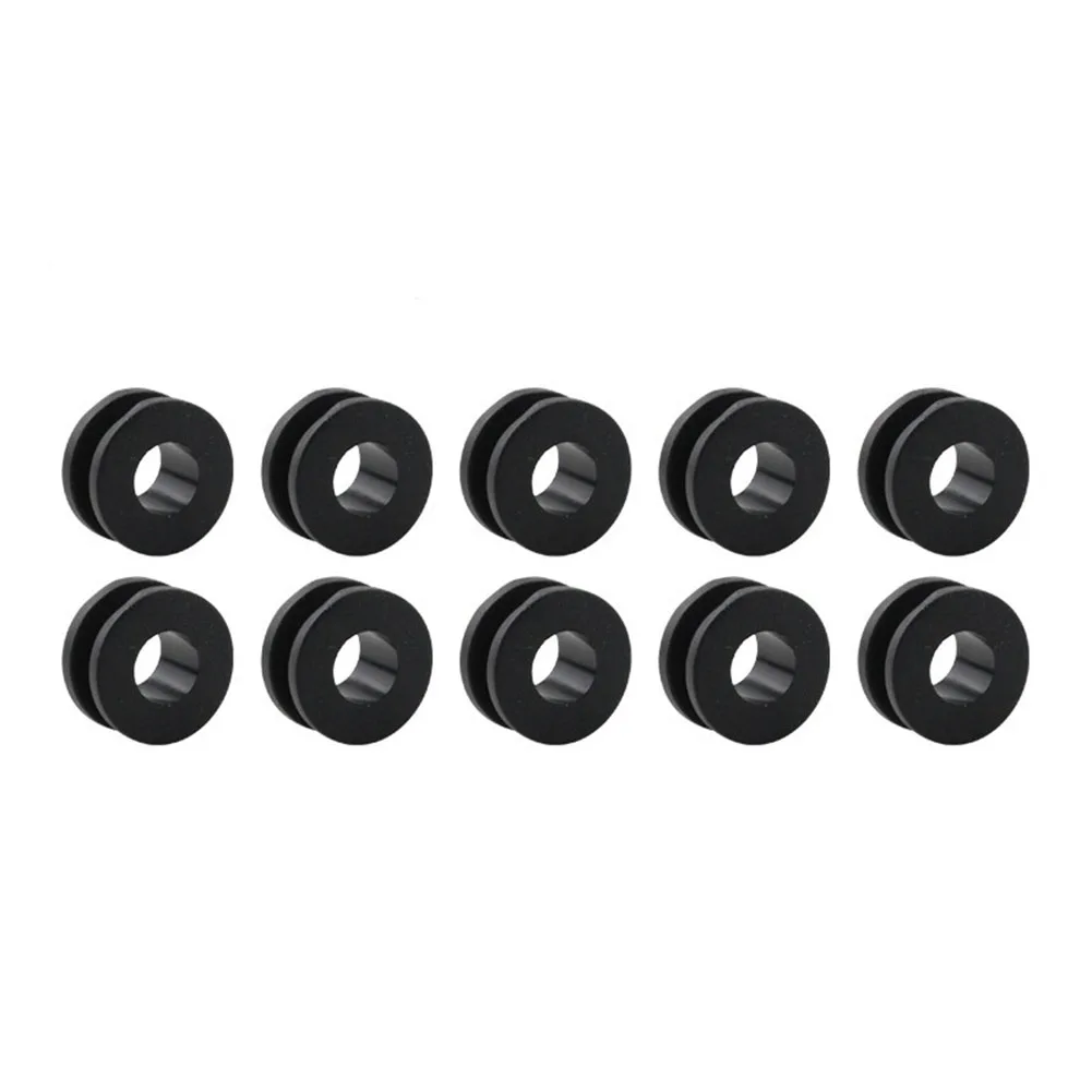 10pcs M6 Motorcycle Side Cover Rubber Grommets Gasket Fairings 18.5x9mm Black Rubber Lock Ring For Honda Motorcycle Accessories