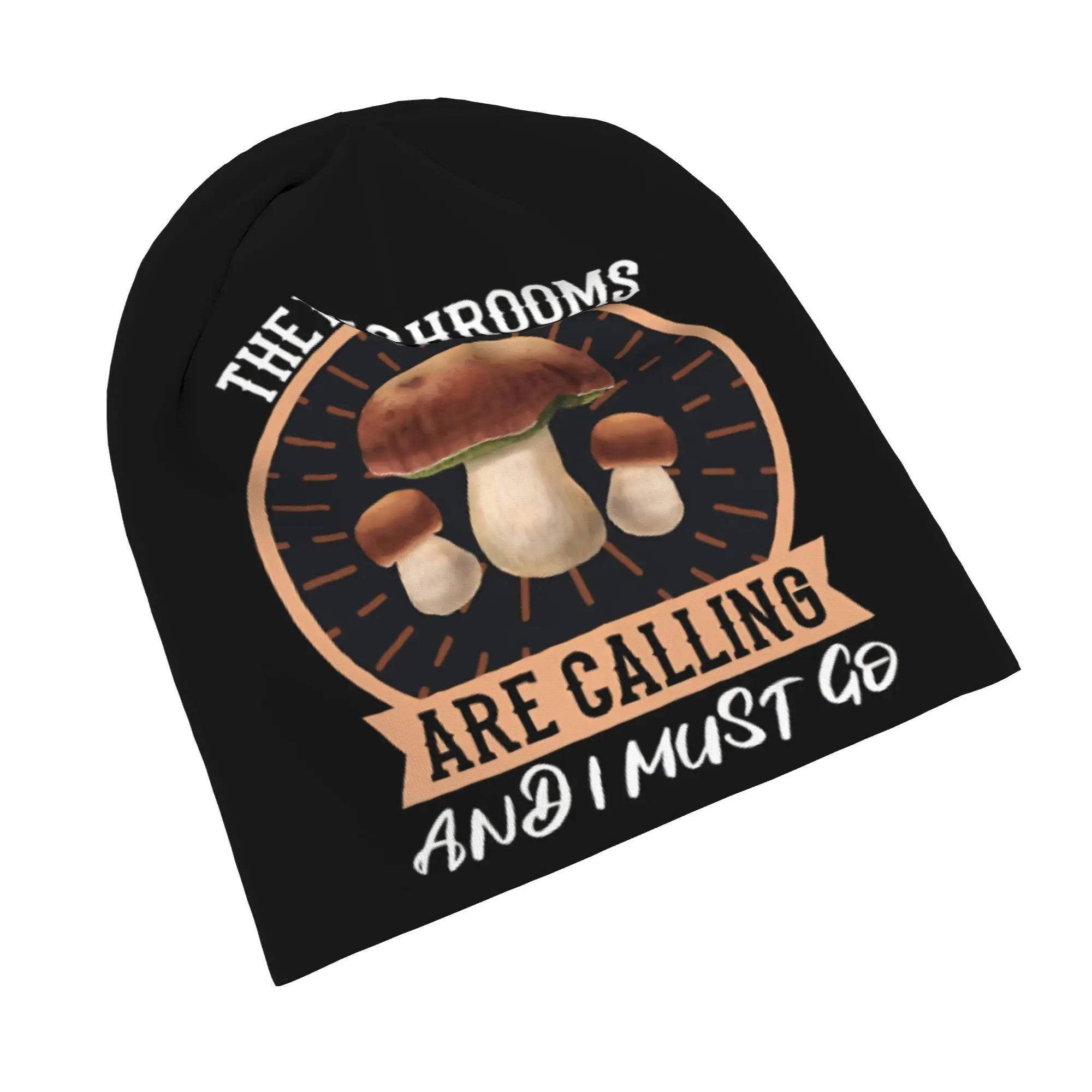 Mushrooms Are Calling Beanie Cap for Men Women Streetwear  Cooling Skull Cap Sweat Wicking for Sleeping
