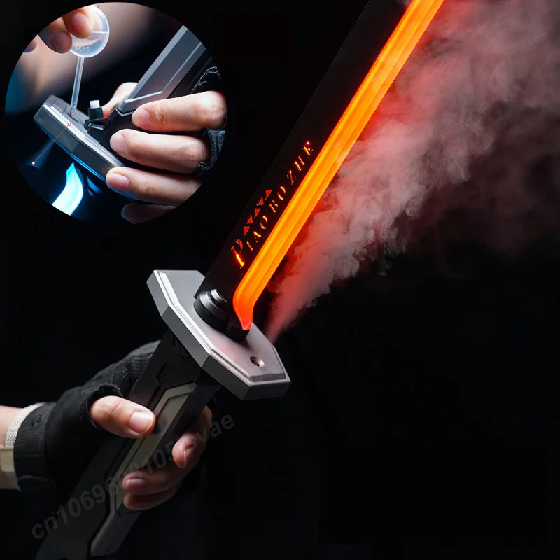 

44cm Luminous Transformed Sword Toy: A Mech Style Children's Interactive Toy with Gradient Lighting and Charging Cable