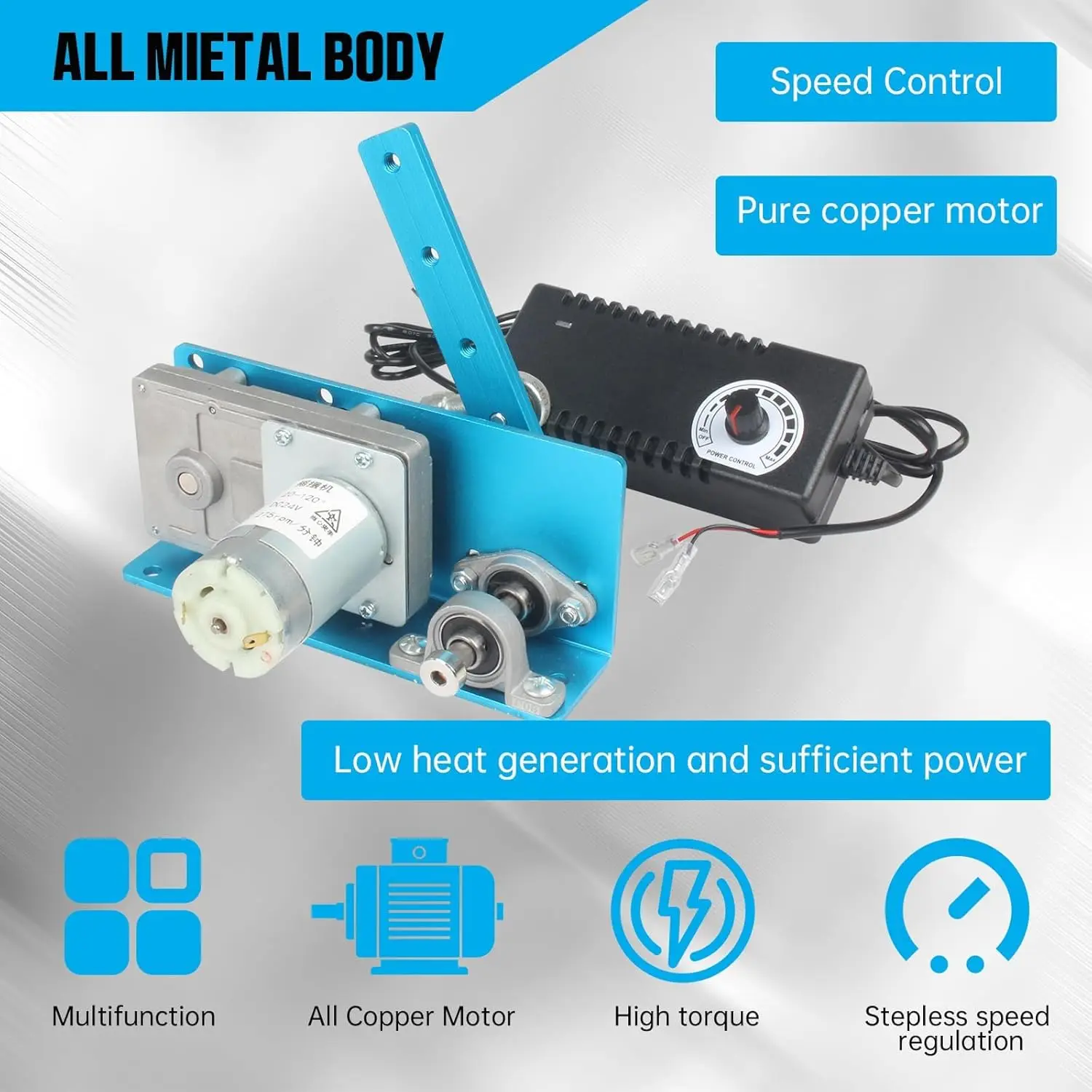 DC 12-24V Reciprocating Motor Linear Actuator Stroke Adjustable Speed Swing amplitude of 20-120 °