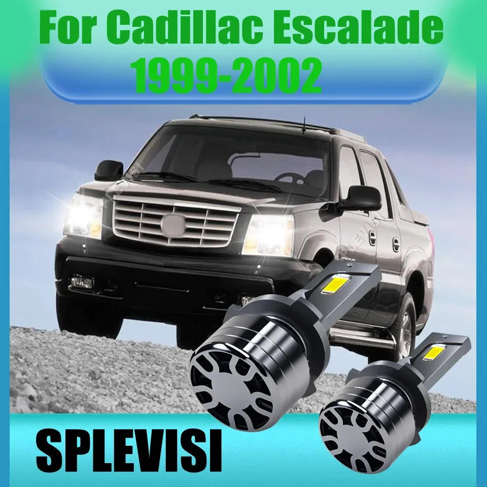 Car LED Atuo Lamp Headlamp Turbo Fan Cooling Bulbs 12V 18000LM For Cadillac Escalade 1999 2000 2001 2002
