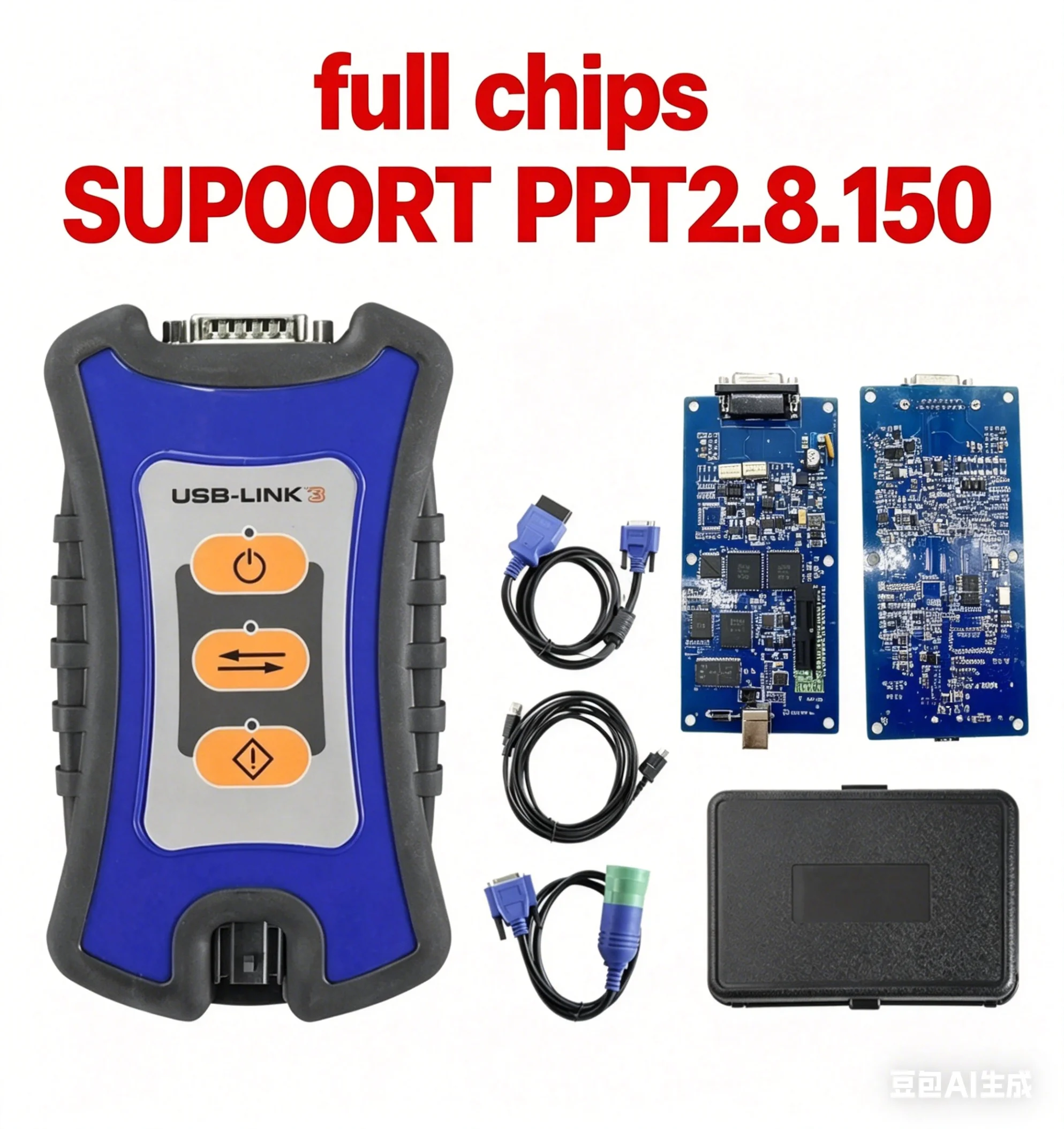 

Truck Diagnostic Tool, Full Chip for USB Link N3 Scanner, Bluetooth OBD2 Fault Code Reader, Compatible with NEXIQ-3