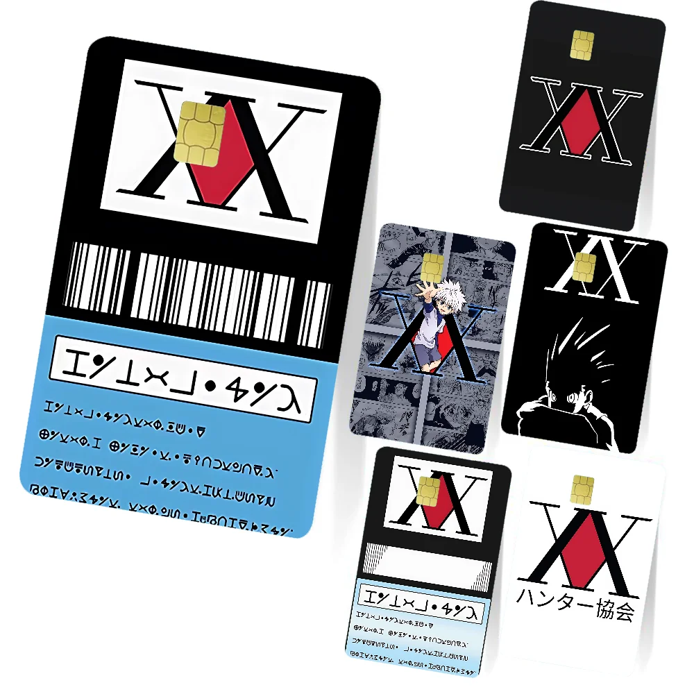 Hunter License Stickers Cartoon Decorative Small Waterproof Chip 4PCS Card Sticker New Anti-Scratch