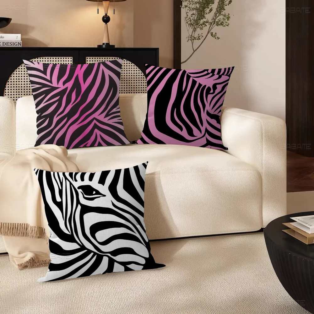 

Zebra Pattern Pillow Cover For Bedroom Room And Living Room Sofa Decorative Cushion Cover