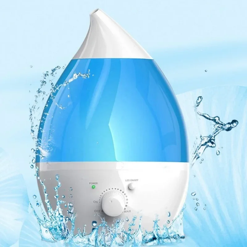 1.3L Air Humidifier  Essential Oil Diffuser Purifier Mist Maker Knob Adjustment Large Spray 7 Color Lights   Bedroom