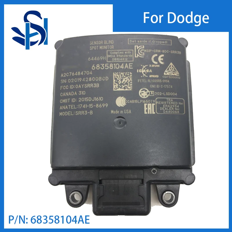 68358104AE BSM Módulo de Sensor de Radar de punto ciego para 2019 Dodge RAM 2500 3500