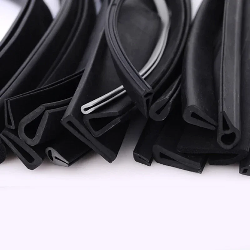 1 Meter U Channel Car Door Window Edge Guard Rubber Sealing Strip Weatherstrip Glass Edge Trim Shower Glass Door Seal Gaskets