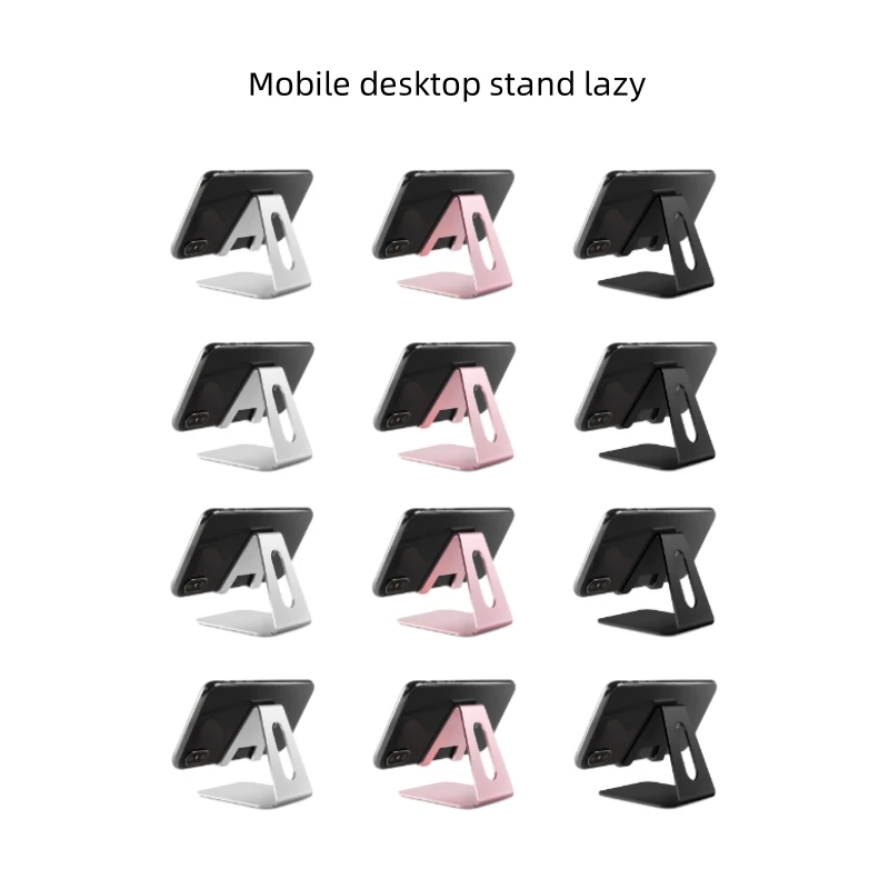 5/3/1pcs Mobile Phone Desktop Stand Lazy Portable Metal Tablet Live Cooling Mobile Phone Stand Base