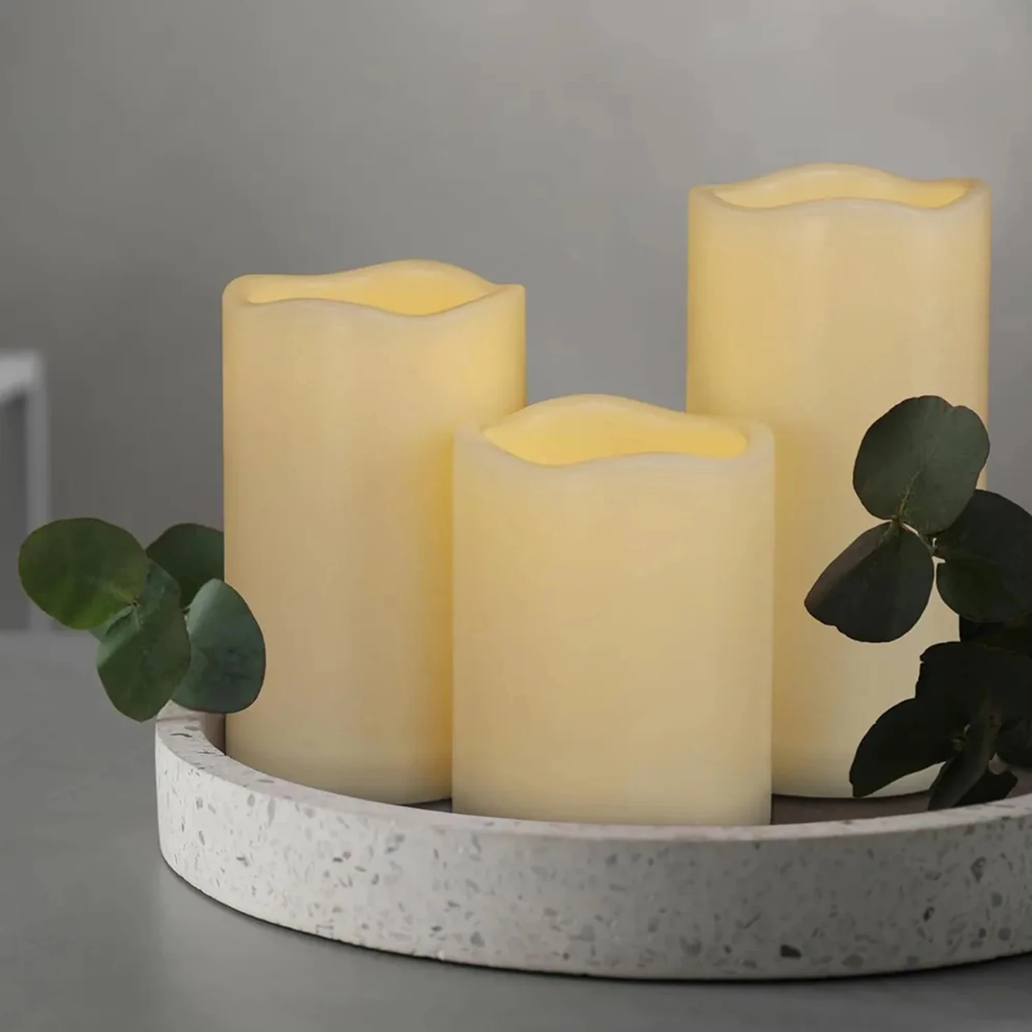 3pcs/set LED Flameless Candles Flickering Light with Remote Control for Christmas Festival Wedding Home Party Decor Lighting