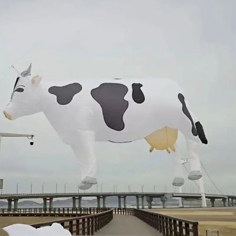 free shipping 3m cow kite pendant outdoor toy sports for adults professional parachute inflatable games cometas de viento flying