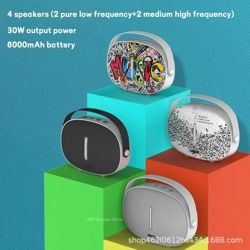W-KING T8 30W Wireless Portable Subwoofer Bluetooth Speaker