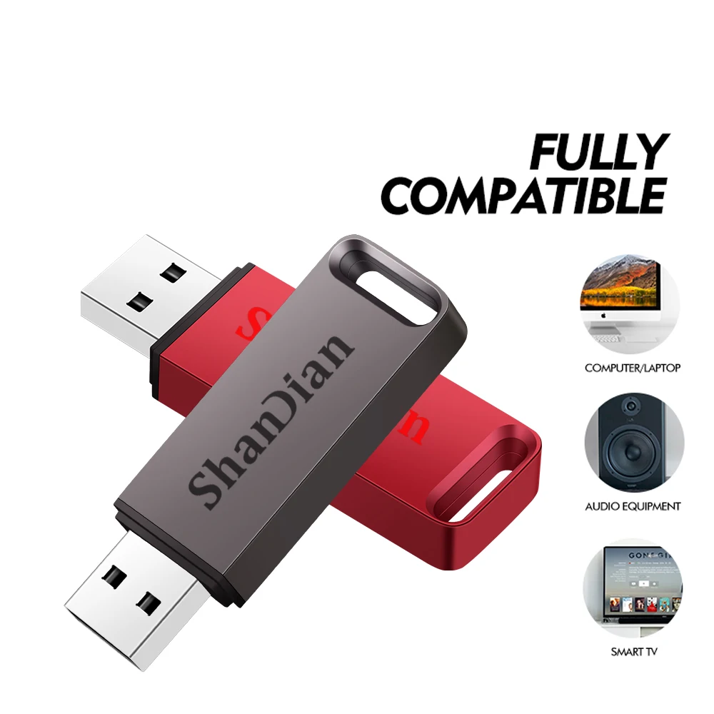 100 % High-Speed-Original-USB-Flash-Laufwerk aus Metall, 128 GB, High-Speed-Stick, 64 GB, für Auto,