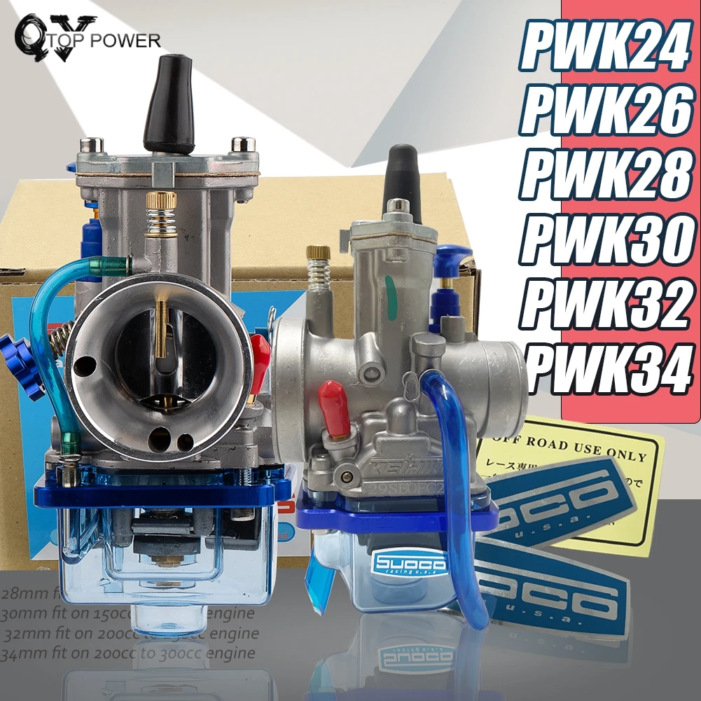 

PWK 24 26 28 30 32 34mm Racing Carburetor 2T 4T Universa For Keihin Maikuni PWK Carburetor Scooters ATV With Power Jet Pit Bike