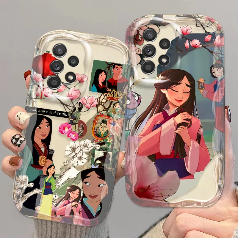 Disney Mulan Cool For Samsung A55 A54 A53 A52 A35 A34 A33 A32 A25 A24 A23 5G Wave Oil Funda Phone Case