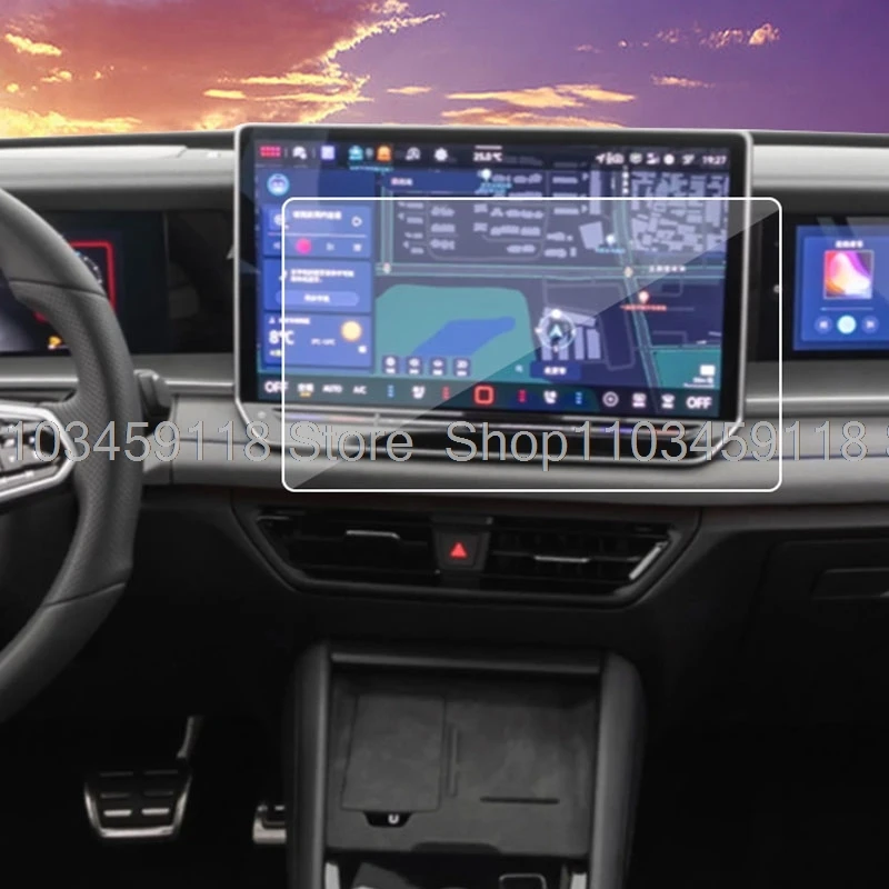

Защитная пленка из закаленного стекла для Volkswagen VW TAYRON 2025 12,9 дюймов или 15 дюймов, автомобильная GPS-навивочная защитная пленка