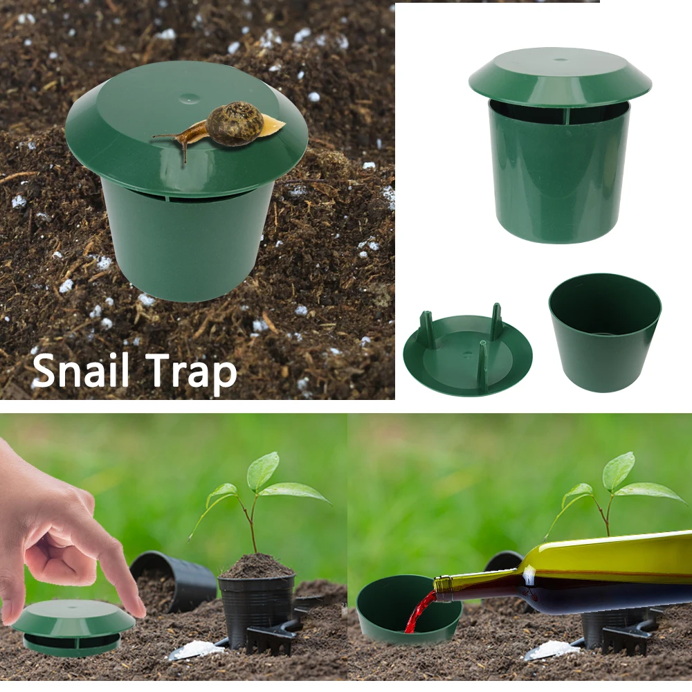 Garden Farm Protector Slug House Pests Reject Animal Pest Repeller Snail Trap Catcher Gintrap Tools Snail Cage Eco-friendly