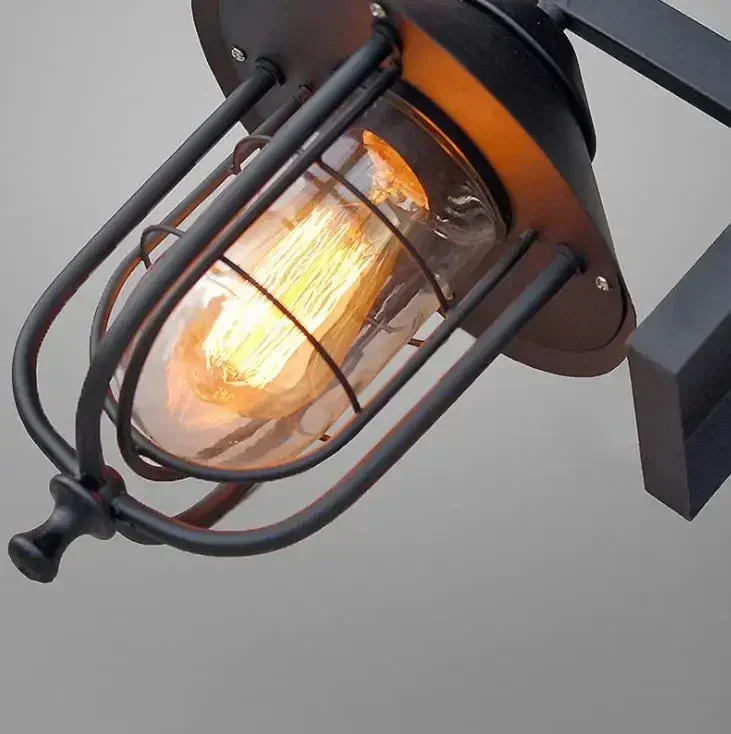 iron balcony Outdoor wall lamp American retro industrial waterproof  Nordic creative Bar Cafe outdoor lamp