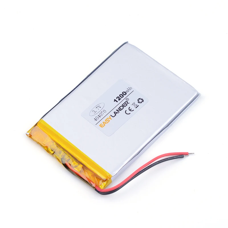 404070   3.7V 1200mAh แบตเตอรี่ลิเธียม Li-Ion Li Polymer แบตเตอรี่สําหรับ DVR GPS mp3 mp4 โทรศัพท์มือถือพูด PDA เครื่องมือ
