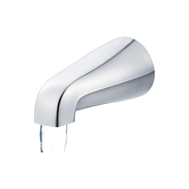 1 Pcs Bathroom Bath Spout Bathtub Filler Faucet Replacement Without Diverter Wall Mounted Bathroom Tub Filler Nozzle Chrome