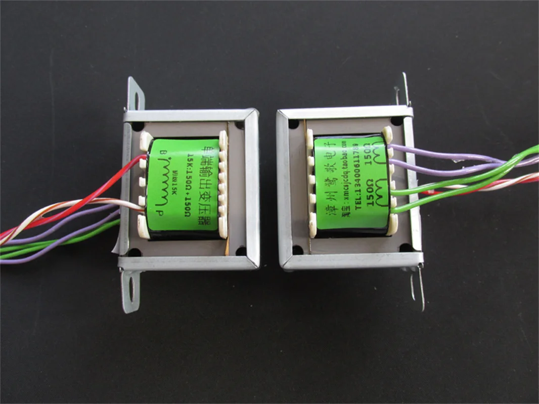 1 Pair / Tube 10K: 600Ω (150Ω + 150Ω) Single-ended Front-end Balanced Output Transformer EI48 Iron Core