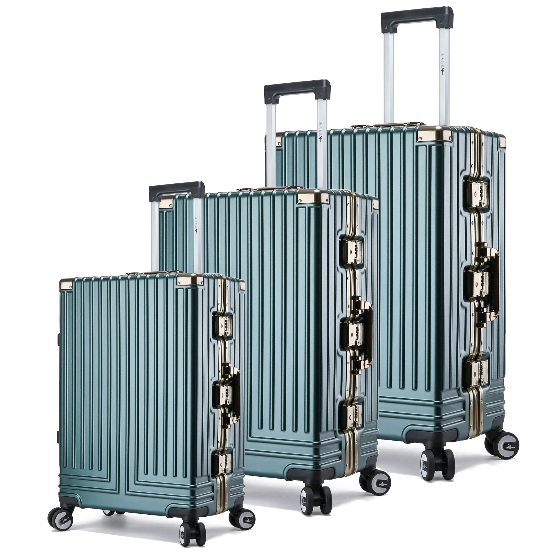 Design Aluminum Frame Luggage Sets Large Capacity Suitcases Valise  with Wear Resistance